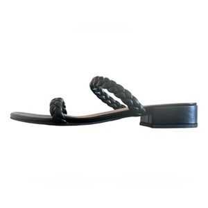 Sincerely Jules Neptune Women's Slides Sandals Size 7 Black Braided Straps